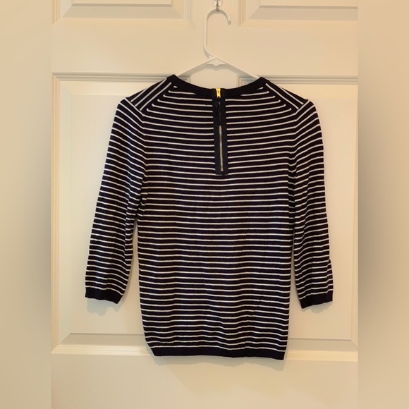 Philosophy Black and White Striped Women's Top. Size-Medium - Picture 3 of 4